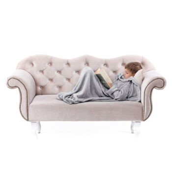 Sivá detská televízna deka s rukávmi DecoKing Lazykids - Image 5