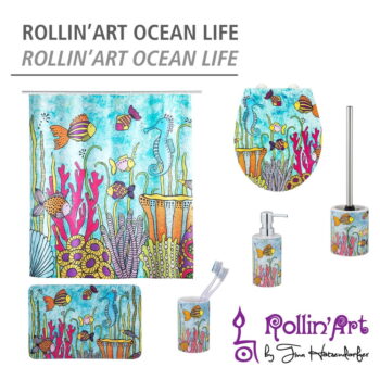Keramická WC kefa Rollin'Art Ocean Life – Wenko – Obrázok 5