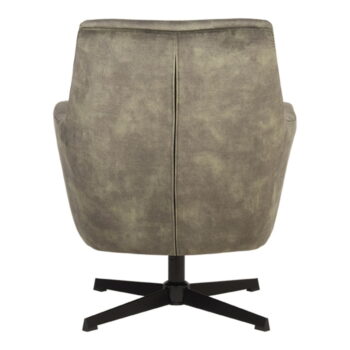 Khaki zamatové kreslo Toby – LABEL51 – Obrázok 3