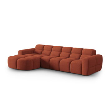 Rohová pohovka v tehlovej farbe Lisa – Micadoni Home - Image 2