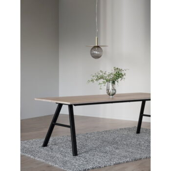 Jedálenský stôl s doskou v dubovom dekore 220x90 cm Brigham - Rowico - Image 8