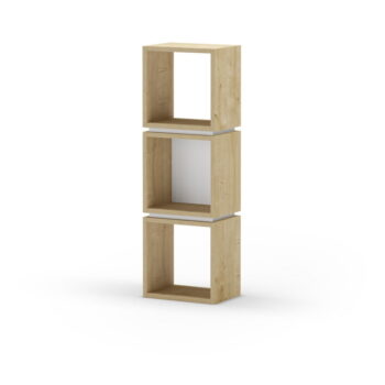 Knižnica v dekore duba v bielo-prírodnej farbe 32x99,5 cm Lofty – Marckeric - Image 2