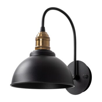 Čierne nástenné svietidlo ø 21 cm Varzan – Opviq lights - Image 5