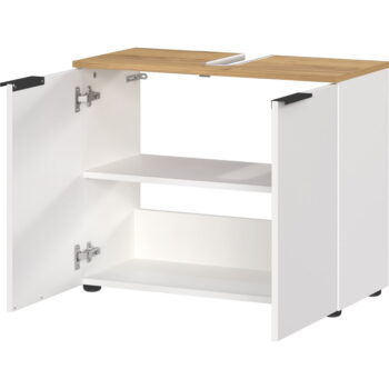 Biela skrinka pod umývadlo 60x58 cm Menen – Germania - Image 3
