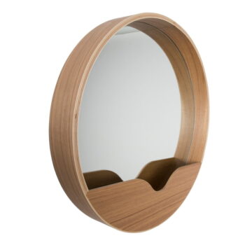 Nástenné zrkadlo s odkladacím priestorom Zuiver Round Wall, ⌀ 40 cm - Image 2