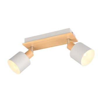 Bodové svietidlo v bielo-prírodnej farbe ø 9 cm Shanti – Trio - Image 2