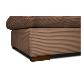 Svetlohnedý menčestrový taburet Comfy – Scandic - Image 4