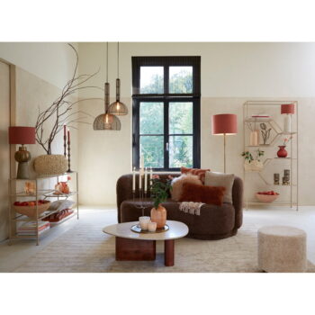 Hnedý konferenčný stolík 72x90 cm Mahelona – Light & Living - Image 2