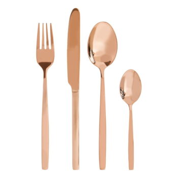 Antikoro príbor v medenej farbe 16 ks Avie – Premier Housewares