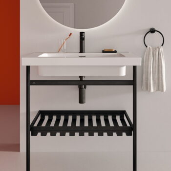 Čierny kovový podstavec pod umývadlo 56x82 cm Conca – Ideal Standard - Image 6