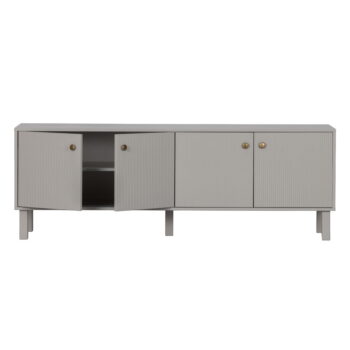 Svetlosivý TV stolík z borovicového dreva 160x56 cm Madu – WOOOD – Obrázok 3