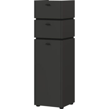 Antracitovosivá vysoká kúpeľňová skrinka 34x117 cm Modesto – Germania - Image 2