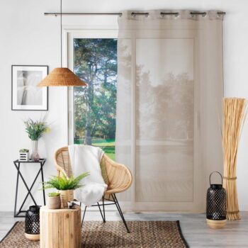 Béžová voálová záclona 140x280 cm Sandra – douceur d'intérieur – Obrázok 3