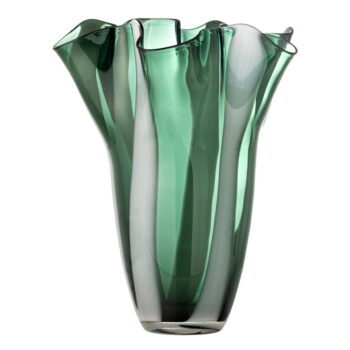Zelená sklenená ručne vyrobená váza (výška 32 cm) Lettice – Bloomingville - Image 4