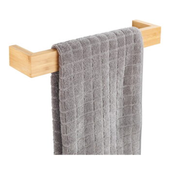 Bambusový nástenný držiak na uteráky Wenko Light, šírka 40 cm - Image 2