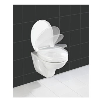 Mierne zvýšené WC sedadlo s jednoduchým zatváraním pre seniorov Wenko Secura, 43,5 × 37 cm - Image 5