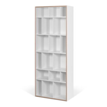 Biela knižnica TemaHome Group, šírka 72 cm - Image 2