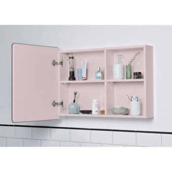 Ružová závesná/so zrkadlom kúpeľňová skrinka 80x58 cm Color Bath – Tom Tailor – Obrázok 8