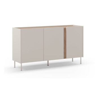 Komoda v dekore duba v krémovo-prírodnej farbe 150x82,5x40,5 cm Lucile – Marckeric - Image 3