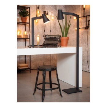 Čierna stojacia lampa s kovovým tienidlom (výška 143 cm) Biarritz – it's about RoMi - Image 7