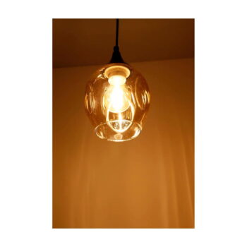 Čierne závesné svietidlo so skleneným tienidlom ø 14 cm Aspa - Candellux Lighting - Image 7