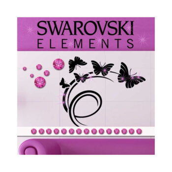 Sada 15 adhezívnych Swarovski krištáľov Fanastick Crystal, ⌀ 3 mm