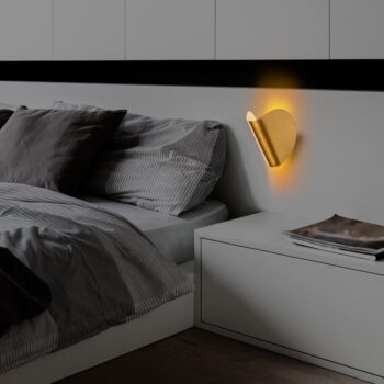 LED nástenné svietidlo v zlatej farbe Heybe – Opviq lights - Image 4