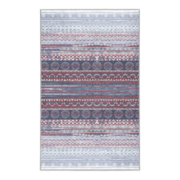 Fialovo-sivý prateľný koberec 80x150 cm Vintage Stripe – Mila Home