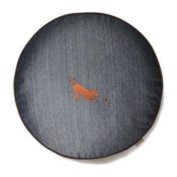 Tmavomodrý pelech pre psa ø 70 cm Round Bed Denim Medieval Blue / Dark Chocolate S – P.L.A.Y. - Image 4