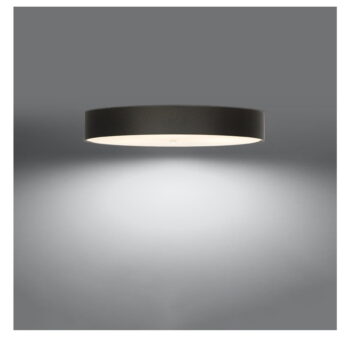 Čierne stropné svietidlo s textilným tienidlom ø 90 cm Herra – Nice Lamps - Image 2