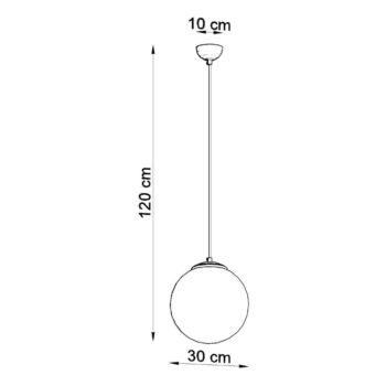 Závesné svietidlo v zlatej farbe so skleneným tienidlom ø 30 cm Cezab – Nice Lamps - Image 7