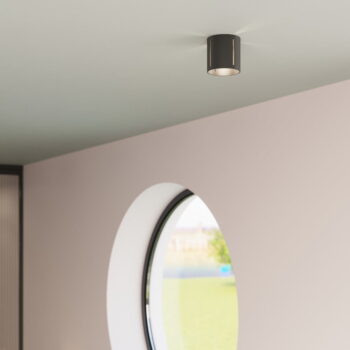 Čierne stropné svietidlo s kovovým tienidlom Vulco – Nice Lamps – Obrázok 5