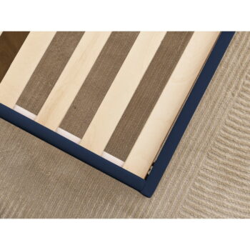 Tmavomodrá čalúnená dvojlôžková posteľ s roštom 180x200 cm Prune – Bobochic Paris – Obrázok 4