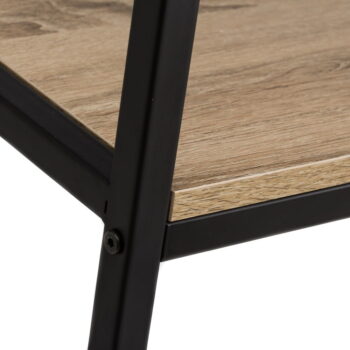 Čierna prírodná knižnica v dekore duba 60x180 cm Urban – Casa Selección - Image 4
