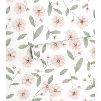 Detská tapeta z netkanej textílie 10 m x 50 cm Sparkle and Flower Buds – Lilipinso - Image 3