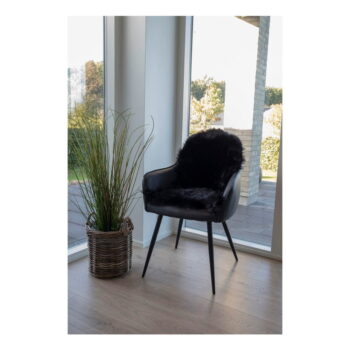Čierna syntetická kožušina 50x85 cm – House Nordic – Obrázok 3