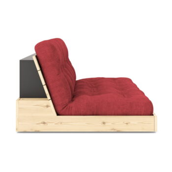 Červená menčestrová rozkladacia pohovka 196 cm Base – Karup Design - Image 2