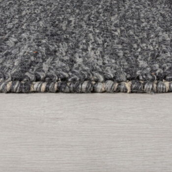 Tmavosivý ručne tkaný koberec s prímesou vlny 80x150 cm Minerals – Flair Rugs - Image 4