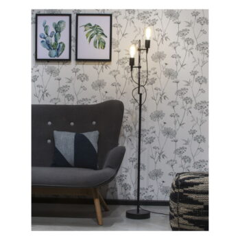 Čierna stojacia lampa s kovovým tienidlom (výška 152 cm) Seattle – it's about RoMi - Image 2