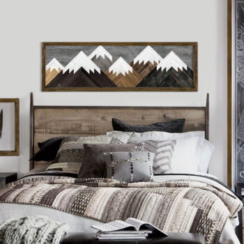 Nástenný obraz Mountains, 120 × 35 cm - Image 2