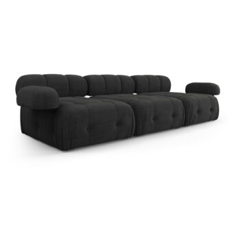 Čierna pohovka 288 cm Ferento – Cosmopolitan Design – Obrázok 4