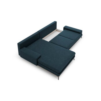 Petrolejovomodrá rozkladacia rohová pohovka Windsor & Co Sofas Planet, ľavý roh - Image 3