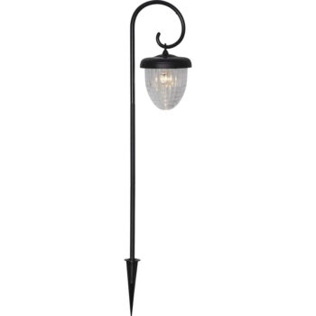 Čierne vonkajšie solárne LED svietidlo Star Trading Bellota-1, výška 51 cm - Image 3