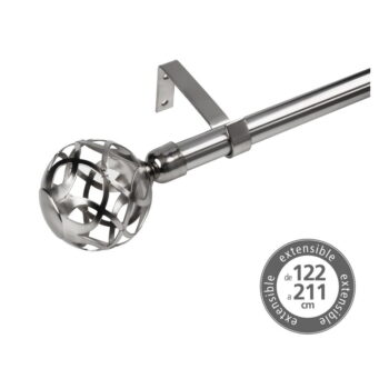 Kovová roztiahnuteľná garniža 122 - 211 cm – Casa Selección - Image 2