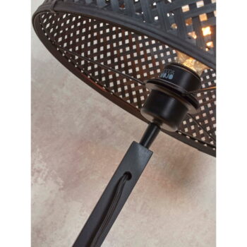 Čierna stolová lampa s bambusovým tienidlom (výška 38 cm) Java – Good&Mojo - Image 10
