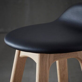 Kožená otočná barová stolička 86 cm Buck – Hammel Furniture - Image 4