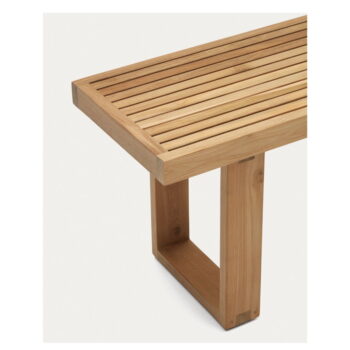 Drevená záhradná lavica v prírodnej farbe Canadell – Kave Home - Image 6