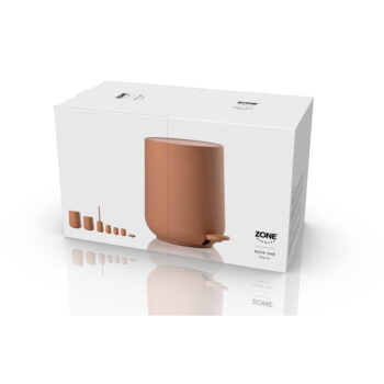 Oranžový nášľapný plastový odpadkový kôš 3 l Nova One – Zone - Image 7