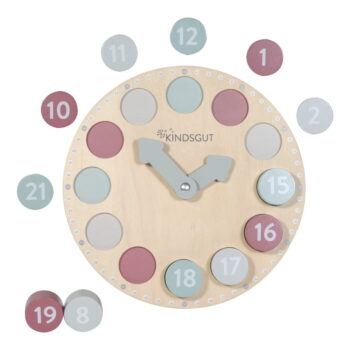 Drevené vkladacie puzzle Clock – Kindsgut - Image 5
