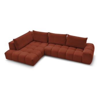 Rohová pohovka v tehlovej farbe Everest – Bobochic Paris – Obrázok 5